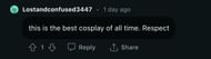 Screenshot of user @Lostandconfused3447's comment (Image via Reddit)